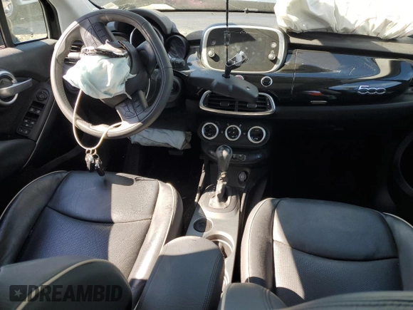 2018 FIAT 500X Lounge with VIN ZFBCFXDB4JP655869, listed as a Copart auction lot 45968085 with 56,279 mi miles and Salvage title. Bid and sale history available at DreamBid. Image 8.