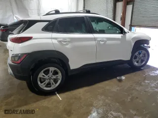2023 Hyundai Kona SEL with VIN KM8K6CAB3PU055128, listed as a Copart auction lot 53989955 with 0 mi miles and Non Repairable. Bid and sale history available at carsss.com. Image 3.