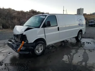 2021 Chevrolet Express Cargo with VIN 1GCWGBFP0M1206747, listed as a Copart auction lot 82701894 with Not provided miles and Salvage title. Bid and sale history available at DreamBid. Image 1.