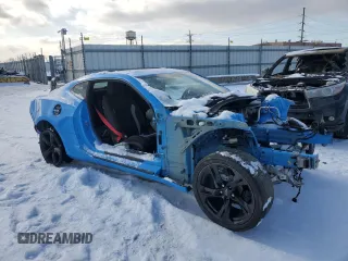 2022 Chevrolet Camaro LT1 with VIN 1G1FF1R77N0133174, listed as a Copart auction lot 88632935 with 0 mi miles and Salvage Title. Bid and sale history available at carsss.com. Image 4.