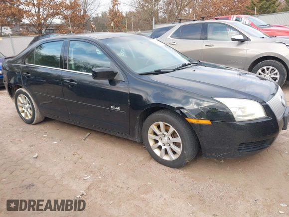 2008 Mercury Milan with VIN 3MEHM07Z68R656466, listed as a IAAI auction lot 41107064 with 217,619 mi miles. Bid and sale history available at carsss.com. Image 1.