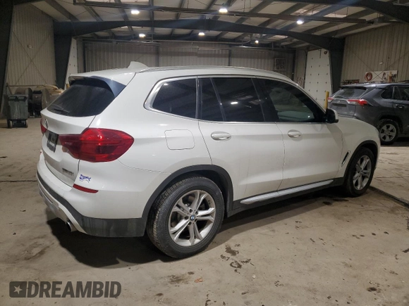 2019 BMW X3 sDrive30i with VIN 5UXTR7C56KLF24971, listed as a Copart auction lot 43018555 with 101,039 mi miles and Salvage Title. Bid and sale history available at carsss.com. Image 3.