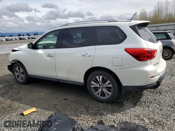 2018 Nissan Pathfinder S with VIN 5N1DR2MM8JC622454, listed as a Copart auction lot 51102095 with 95,472 mi miles and Salvage Title. Bid and sale history available at DreamBid. Image 2.
