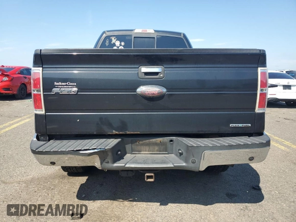 2013 Ford F-150 XL with VIN 1FTFW1EFXDFB40832, listed as a Copart auction lot 63705155 with 154,764 mi miles and Salvage title. Bid and sale history available at DreamBid. Image 6.