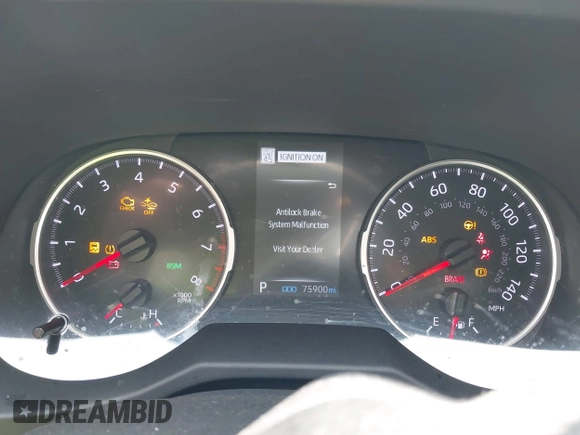 2022 Toyota RAV4 XLE with VIN 2T3W1RFV1NW188402, listed as a IAAI auction lot 42487520 with 75,900 mi miles and . Bid and sale history available at DreamBid. Image 7.
