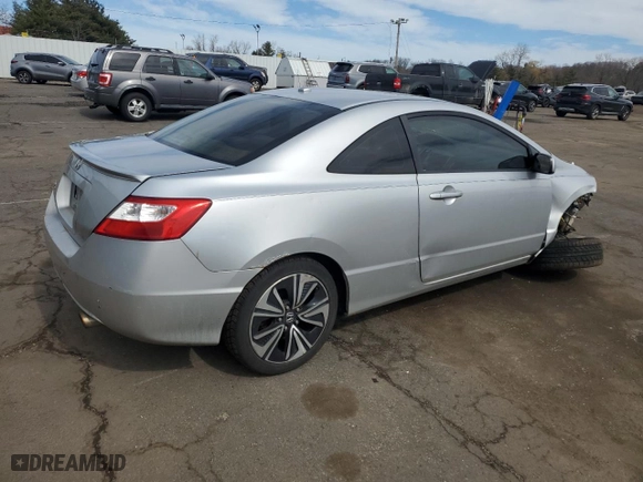 2008 Honda Civic Cpe EX-L with VIN 2HGFG12928H559629, listed as a Copart auction lot 48201925 with 164,448 mi miles and Salvage Title. Bid and sale history available at carsss.com. Image 3.