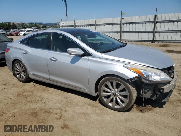 2016 Hyundai Azera Limited with VIN KMHFH4JG2GA520030, listed as a Copart auction lot 55767035 with 178,029 mi miles and Salvage Title. Bid and sale history available at DreamBid. Image 4.
