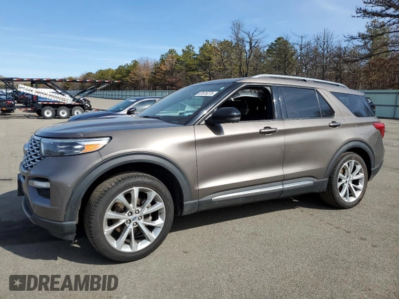 2021 Ford Explorer Platinum with VIN 1FM5K8HC8MGA32202, listed as a Copart auction lot 47875275 with 62,640 mi miles and Salvage title. Bid and sale history available at DreamBid. Image 1.