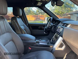 2021 Land Rover Range Rover P525 Westminster with VIN SALGS2SE9MA434035, listed as a Copart auction lot 89409765 with 6,542 mi miles and Salvage title. Bid and sale history available at DreamBid. Image 5.