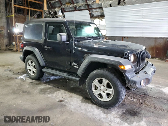 2021 Jeep Wrangler Willys with VIN 1C4HJXAGXMW627781, listed as a Copart auction lot 73306724 with 28,633 mi miles and Salvage title. Bid and sale history available at DreamBid. Image 4.