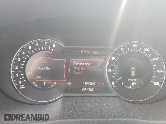 2016 Ford Explorer Platinum with VIN 1FM5K8HT9GGA74334, listed as a Copart auction lot 46242485 with 118,728 mi miles and Salvage Title. Bid and sale history available at DreamBid. Image 9.