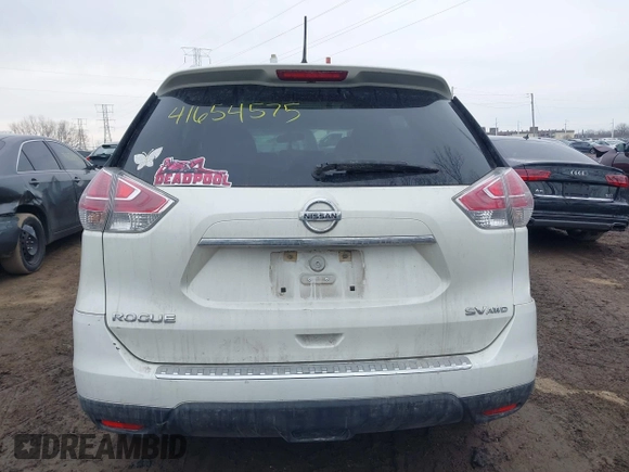 2016 Nissan Rogue SL with VIN 5N1AT2MV8GC810347, listed as a IAAI auction lot 41654575 with 102,662 mi miles and . Bid and sale history available at DreamBid. Image 16.