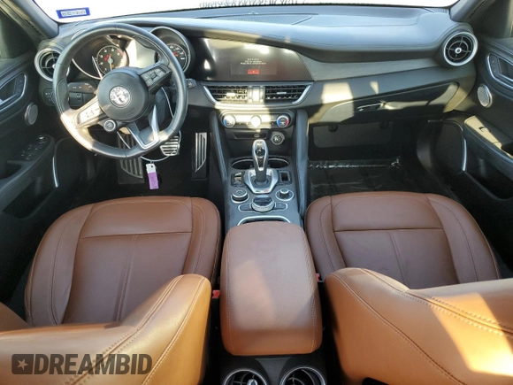 2022 Alfa Romeo Giulia Ti with VIN ZARFAMBNXN7654757, listed as a Copart auction lot 71640024 with 42,418 mi miles and Salvage Title. Bid and sale history available at carsss.com. Image 8.