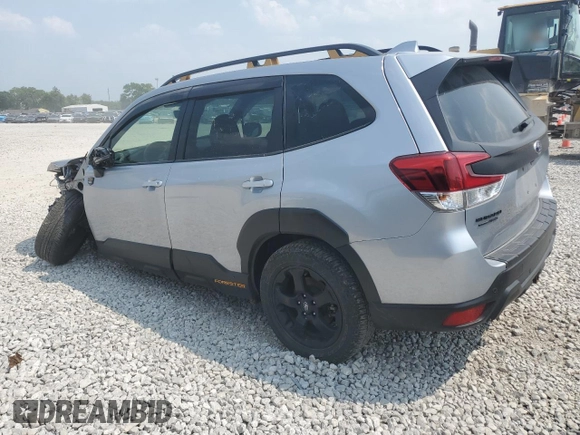 2023 Subaru Forester Wilderness with VIN JF2SKAMC7PH520075, listed as a Copart auction lot 59190715 with 40,834 mi miles and Salvage title. Bid and sale history available at DreamBid. Image 2.