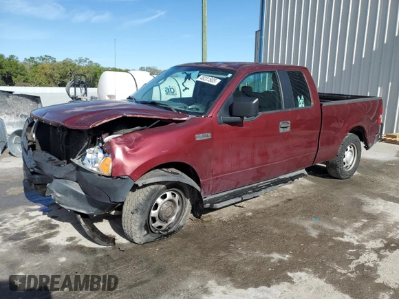 2006 Ford F-150 STX with VIN 1FTRX12W46NB75180, listed as a Copart auction lot 48231805 with 201,540 mi miles and Salvage Title. Bid and sale history available at carsss.com. Image 1.