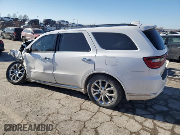 2018 Dodge Durango Citadel with VIN 1C4RDJEG0JC400423, listed as a Copart auction lot 42122825 with 123,903 mi miles and Salvage title. Bid and sale history available at DreamBid. Image 2.