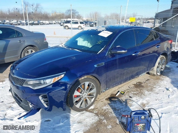 2016 Kia Optima SXL Turbo with VIN 5XXGV4L2XGG014565, listed as a IAAI auction lot 41213545 with 112,166 mi miles. Bid and sale history available at carsss.com. Image 18.