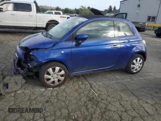 2013 FIAT 500 Pop with VIN 3C3CFFDR2DT754876, listed as a Copart auction lot 52805685 with 90,450 mi miles and Salvage title. Bid and sale history available at DreamBid. Image 1.