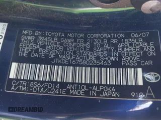 2008 Scion tC Spec with VIN JTKDE167580235463, listed as a IAAI auction lot 42220587 with 194,860 mi miles and . Bid and sale history available at DreamBid. Image 9.
