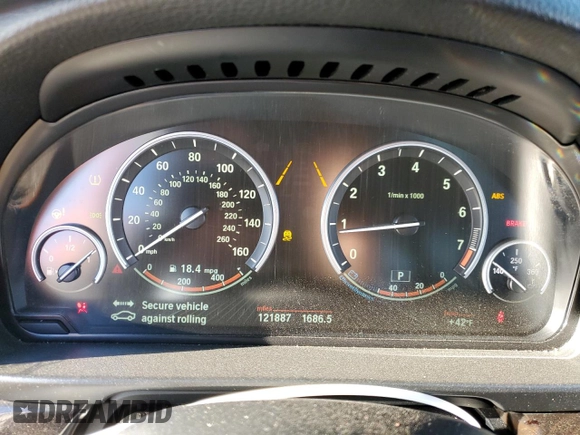 2014 BMW 5 Series 535i with VIN WBA5B1C58ED481559, listed as a Copart auction lot 51527985 with 121,887 mi miles and Salvage Title. Bid and sale history available at carsss.com. Image 9.