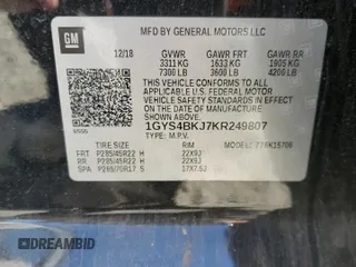 2019 Cadillac Escalade Luxury z VIN 1GYS4BKJ7KR249807, wystawiony jako Copart lot #46796805 z przebiegiem 102 476 mil mil oraz Szkody całkowita. Historia ofert i sprzedaży dostępna na DreamBid. Obrazek 14.
