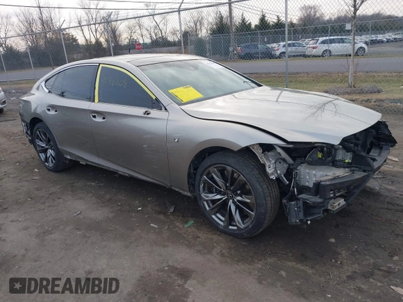 2018 Lexus LS 500 z VIN JTHC51FFXJ5002387, wystawiony jako IAAI lot #41178208 z przebiegiem 56 142 mil mil oraz . Historia ofert i sprzedaży dostępna na DreamBid. Obrazek 1.