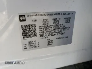 2024 GMC Terrain Denali with VIN 3GKALXEG0RL277097, listed as a Copart auction lot 58231675 with 22,604 mi miles and Clean title. Bid and sale history available at DreamBid. Image 12.