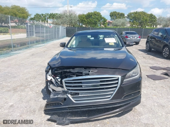 2015 Hyundai Genesis 3.8L with VIN KMHGN4JE8FU051163, listed as a IAAI auction lot 41937543 with 98,765 mi miles. Bid and sale history available at carsss.com. Image 12.