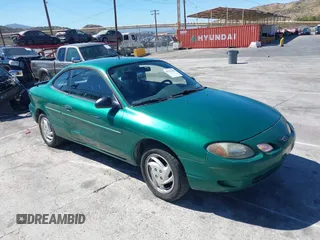 2002 Ford Escort ZX2 Standard with VIN 3FAFP11382R147616, listed as a IAAI auction lot 41702685 with 52,089 mi miles. Bid and sale history available at carsss.com. Image 1.