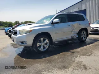 2008 Toyota Highlander Sport with VIN JTEES43A182003755, listed as a Copart auction lot 59025105 with 142,053 mi miles and Salvage title. Bid and sale history available at DreamBid. Image 1.