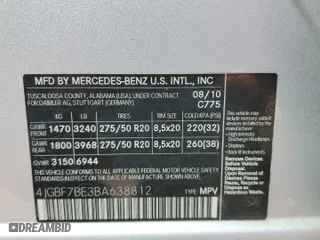 2011 Mercedes-Benz GL-Class GL 450 with VIN 4JGBF7BE3BA638812, listed as a Copart auction lot 48772555 with 208,614 mi miles and Salvage Title. Bid and sale history available at carsss.com. Image 13.