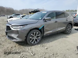 2022 Acura MDX w/Technology Package with VIN 5J8YE1H45NL014145, listed as a Copart auction lot 48190145 with 37,849 mi miles and Salvage Title. Bid and sale history available at carsss.com. Image 1.