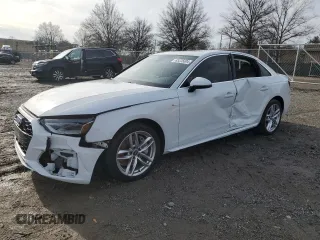 2020 Audi A4 Premium z VIN WAUDNAF46LN014234, wystawiony jako Copart lot #85225004 z przebiegiem 33 360 mil mil oraz Szkoda całkowita • Salvage title. Historia ofert i sprzedaży dostępna na DreamBid. Obrazek 1.