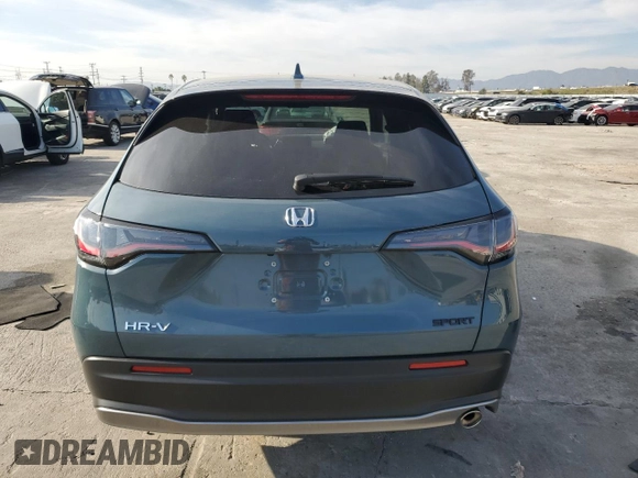 2024 Honda HR-V Sport with VIN 3CZRZ1H57RM732097, listed as a Copart auction lot 45940745 with 8,870 mi miles and Salvage Title. Bid and sale history available at DreamBid. Image 6.