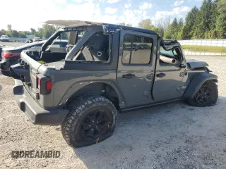 2020 Jeep Wrangler Unlimited Willys with VIN 1C4HJXDG8LW128570, listed as a Copart auction lot 71486074 with 26,258 mi miles and Salvage title. Bid and sale history available at DreamBid. Image 3.