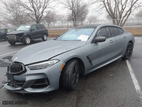 2020 BMW 8 Series M850i with VIN WBAGV8C05LCD67134, listed as a IAAI auction lot 41047470 with 1 mi miles. Bid and sale history available at carsss.com. Image 17.