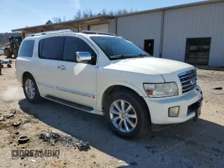 2010 Infiniti QX56 with VIN 5N3ZA0NF3AN905874, listed as a Copart auction lot 58995905 with 284,995 mi miles and Salvage title. Bid and sale history available at DreamBid. Image 4.