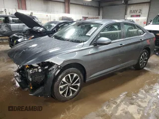 2025 Volkswagen Jetta S with VIN 3VW5X7BU6SM036444, listed as a Copart auction lot 50909385 with 218 mi miles and Salvage title. Bid and sale history available at DreamBid. Image 1.