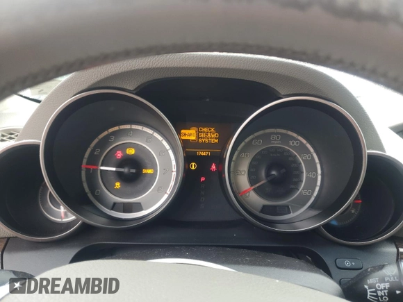 2010 Acura MDX with VIN 2HNYD2H27AH504075, listed as a Copart auction lot 51822935 with 174,471 mi miles and Salvage Title. Bid and sale history available at carsss.com. Image 9.