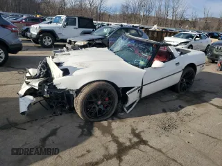 1985 Chevrolet Corvette with VIN 1G1YY0786F5134149, listed as a Copart auction lot 86973204 with 0 mi miles and Salvage Title. Bid and sale history available at carsss.com. Image 1.