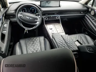 2023 Genesis GV80 with VIN KMUHCESC3PU110653, listed as a Copart auction lot 42485085 with 20,074 mi miles and Salvage Title. Bid and sale history available at carsss.com. Image 8.