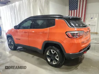 2017 Jeep Compass Trailhawk z VIN 3C4NJDDB4HT640927, wystawiony jako Copart lot #58468415 z przebiegiem 112 583 mil mil oraz Szkoda całkowita • Salvage title. Historia ofert i sprzedaży dostępna na DreamBid. Obrazek 2.