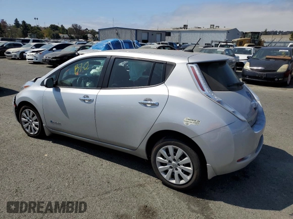 2015 Nissan LEAF SV with VIN 1N4AZ0CP2FC335101, listed as a Copart auction lot 63713993 with 0 mi miles. Bid and sale history available at carsss.com. Image 2.