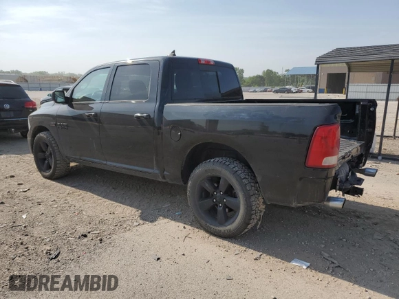 2018 Ram 1500 Big Horn with VIN 1C6RR7LT8JS345625, listed as a Copart auction lot 60603065 with 107,849 mi miles and Salvage title. Bid and sale history available at DreamBid. Image 2.