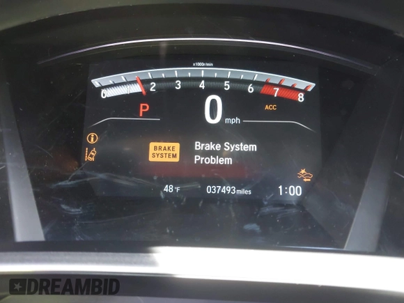 2020 Honda CR-V Touring with VIN 2HKRW2H98LH660573, listed as a IAAI auction lot 41524610 with 37,493 mi miles and . Bid and sale history available at DreamBid. Image 7.