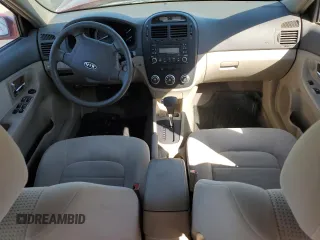 2007 Kia Spectra EX with VIN KNAFE121575449935, listed as a Copart auction lot 61509034 with 134,162 mi miles and Salvage Title. Bid and sale history available at carsss.com. Image 8.