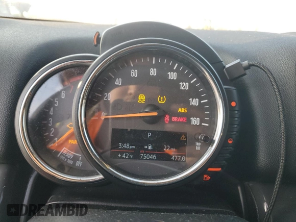 2017 MINI Countryman Cooper with VIN WMZYS7C32H3E07181, listed as a Copart auction lot 83219184 with 75,046 mi miles and Salvage title. Bid and sale history available at DreamBid. Image 9.