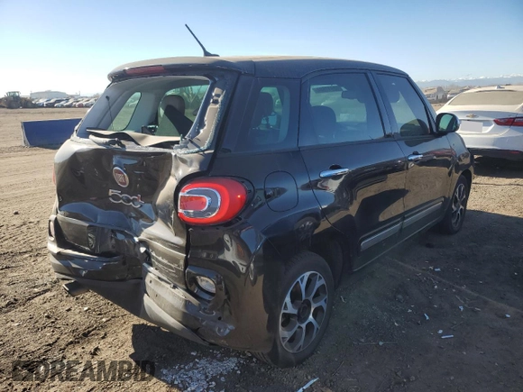 2014 FIAT 500L Lounge with VIN ZFBCFACH4EZ018056, listed as a Copart auction lot 83917684 with 151,664 mi miles and Salvage Title. Bid and sale history available at DreamBid. Image 3.