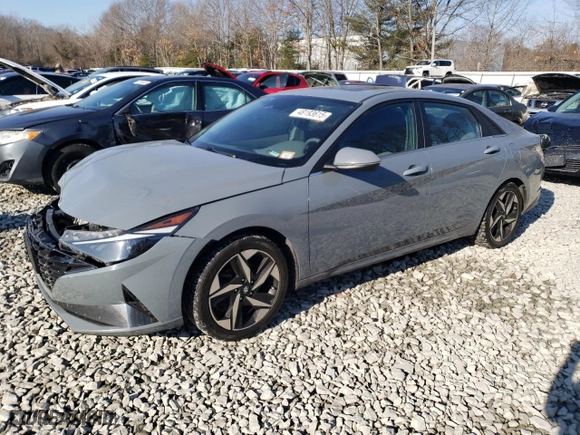 2021 Hyundai Elantra SEL with VIN KMHLN4AG7MU164230, listed as a Copart auction lot 48193615 with 63,797 mi miles and Salvage Title. Bid and sale history available at carsss.com. Image 1.