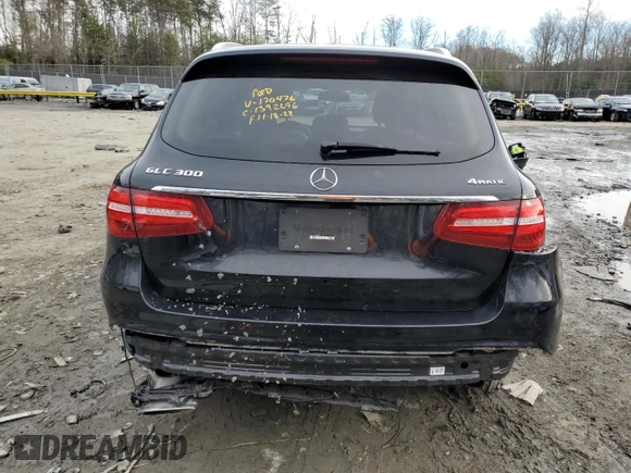 2019 Mercedes-Benz GLC with VIN WDC0G4KB6KV170476, listed as a Copart auction lot 71877602 with 78,491 mi miles. Bid and sale history available at carsss.com. Image 6.